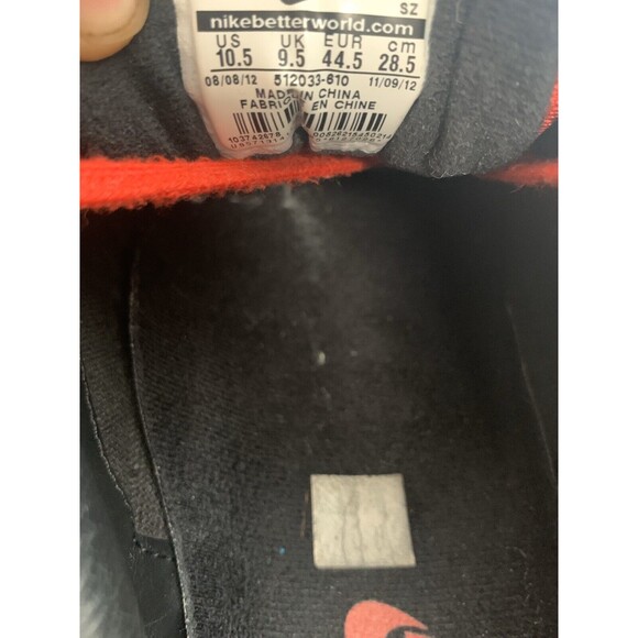 2012 Nike‎ Air Max 1 PRM Premium Pimento 512033-610 size 10.5 - Picture 8 of 9